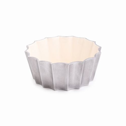 Marigold Artisans All Silver Fluted Serving Set Marigold Artisans All Silver Fluted Serving Set